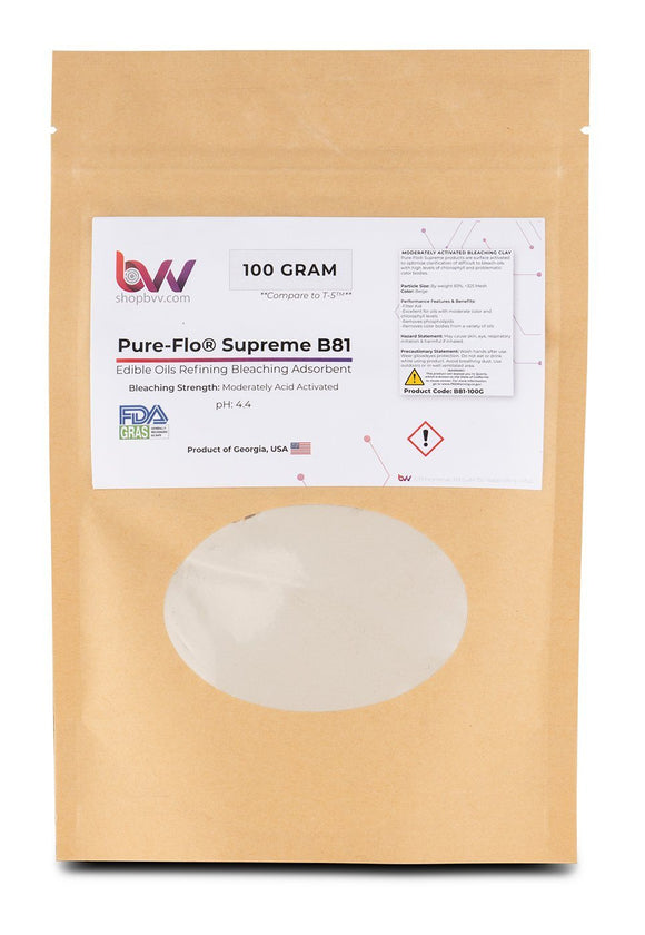 BVV (Best Value Vacs) - Pure-Flo® B81 Supreme Activated Bleaching & Decolorizing Bentonite for Edible Oils *FDA-GRAS (Compares to T-5™)