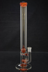 Green Belt Glass - 17" Accented Single Stemline to Imperial Bong - $550