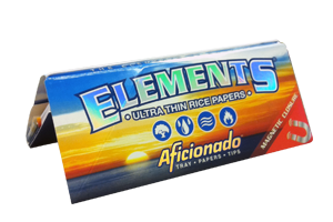 Elements - Aficionado 1 ¼ Rolling Papers (With Tips & Trays)