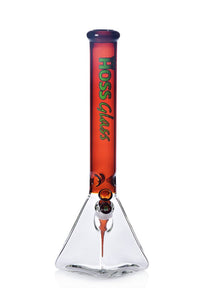 HOSS Glass - 18" Pyramid Beaker Colored Tube - Colors Available - H056 - $210