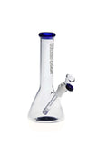 HOSS Glass - 9.5" Mini Beaker with Colored Accents - Colors Available - H143 - $80