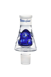 HOSS Glass - Holey Middle Perc - Build-a-Bong - H147 - Blue