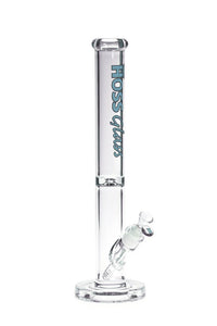 HOSS Glass - 18" Straight Tube Bong w/ Debossed Base - Colors Available - H159