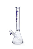 HOSS Glass - 14" 7mm Thick Clear Beaker Bong - Colors Available - H163 - $170
