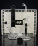 Pure Glass - Crooks and Castles Set 15" Beaker Ice Bong + 15" Bubbler + 4.5" Nug Jar