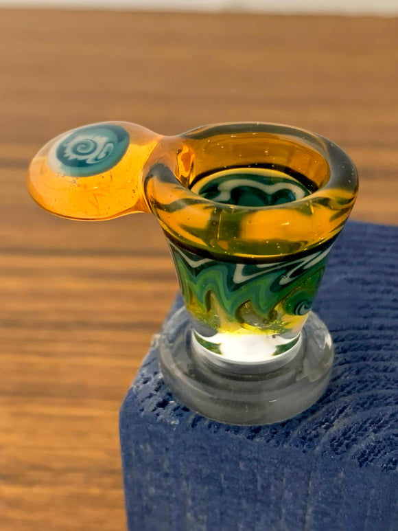 Talon Glass - 14mm Wig Wag Glass Bowl w/ Millie - Designs Available