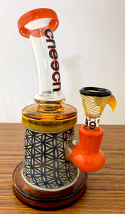 Cheech Glass - 8" Bong w/ Horn Bowl - Ambar [CHB39] - $160