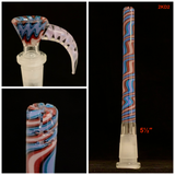 2K Glass - Set 18mm to 14mm Worked Downstem + 14mm Worked Bowl - Colors Available