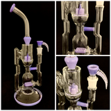 2K Glass - 17" Accented Recycler w/ Matching Bowl - Colors Available - $550