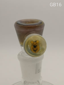 Green Belt Glass - 18mm Colored Bowl w/ Millie (4 Holes) - Colors Available - $75