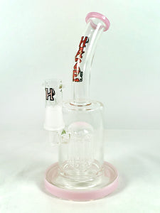 Haze Glass - Tree Perc Rig w/ Dome & Nail - Colors Available - $ 60