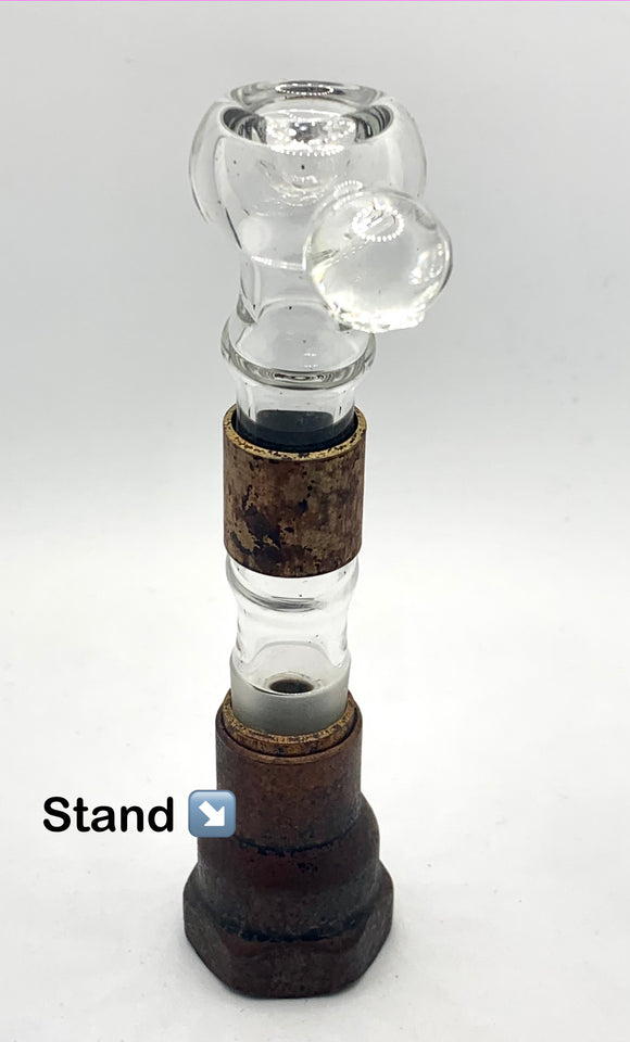 Bear Claw Glass - 14mm Bowl w/ Matching Bowl Stand - $75