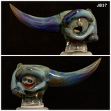 Benwa Glass - 14mm UV Creature's Eye Worked Bowl (1 Hole) - Colors Available - $100