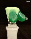 Benwa Glass - 14mm Boobies Bowl (1 Hole) - Colors Available - $50
