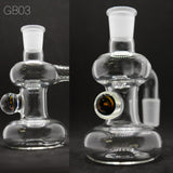 Green Belt Glass - 14mm Dry Ash Catcher with Millie - 90 Degree - Designs Available - $90