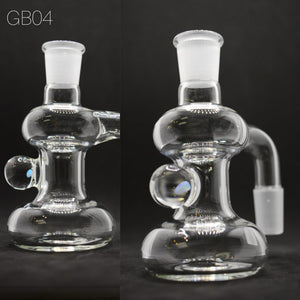 Green Belt Glass - 14mm Dry Ash Catcher with Millie - 90 Degree - Designs Available - $90