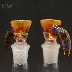 Steeltown Glass - Colored 14mm Horn Bowl (1 Hole) Colors Available