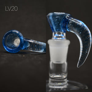 Lysergic Glass - 14mm Colored Horn Bowls (1 Hole and 3 Holes) - Colors Available - $ 70-$90