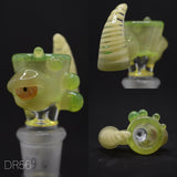 Drewp Glass - 14mm Worked Creature Bowl (1 Hole) - Designs Available - $110