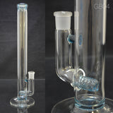 Green Belt Glass - 17" Accented Single Stemline Bong - Colors Available - $350