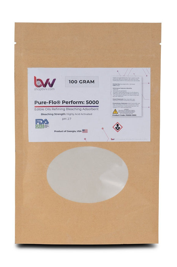 BVV (Best Value Vacs) - Pure-Flo® Perform 5000 Highly Acid Activated Bleaching & Decolorizing Bentonite for Edible Oils *FDA-GRAS