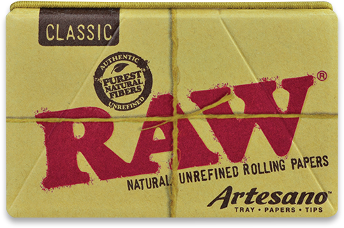 Raw - Classic Artesano 1¼ Rolling Papers - Tray, Papers, & Tips.