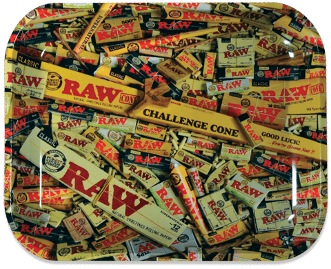 Raw - Metallic Rolling Trays - Sizes & Designs Available
