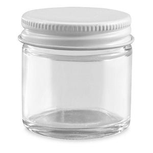 2 oz - Glass Jar with Metal Lid