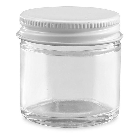 1 oz - Glass Jar with Metal Lid