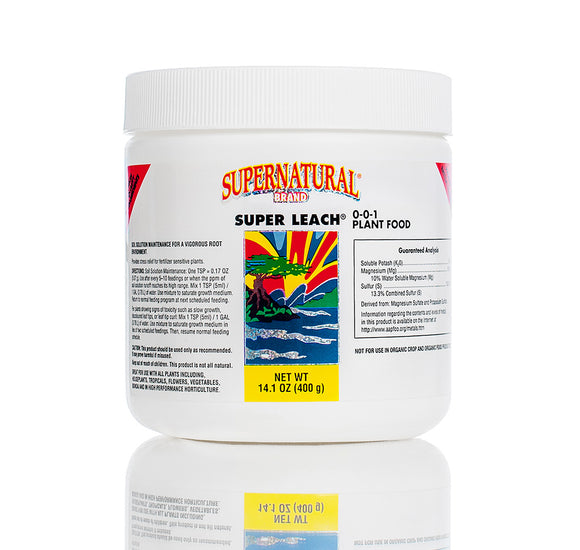 Supernatural Brand - Super Leach Fertilizer - 160 g / 400 g / 2.27 Kg