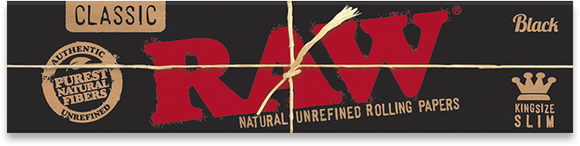 Raw - Black Kingsize Slim Rolling Papers