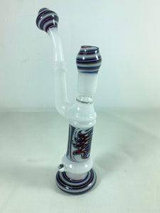 Squid Glass - 8" Worked Bubbler Rig 14mm Male Joint