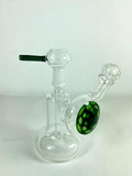 Hoobs Glass - 5" Honeycomb Colored Side Car Rig 14mm Male Joint - Colors Available - $230