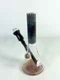 Nathan Adami Glass - 6" Worked Mini Beaker Rig w/ Opals (Colors Available) - $580