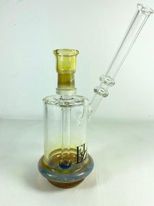 Elbo Glass - 7" Colored Sidecar Rig 18mm Male Joint + Free Banger