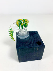 C Graz Glasswork - 18mm Worked Bowl (3 Holes) - Various Colors & Designs Available - $200