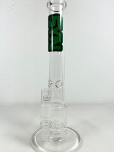 SYN Glass Rig Perc Green Logo 12.5 inches - $179
