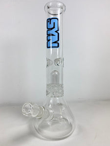 SYN Glass - 13.5" Beaker Bong w/ Dome Perc - Blue Label - $180