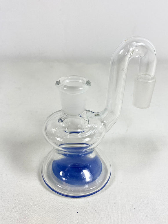 Algore Glass - 14mm Colored Base Dry Ash Catcher - 90 degree - Blue Cheese - $120