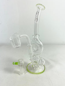 DC Glass - 7.5" Inline Rig 10mm Male + Free Banger - $300