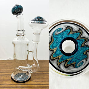 Mike D Glass - 8.5" Worked Inline Rig + Free Banger - $500