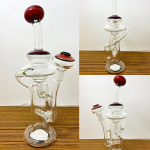 Mike Fro Glass - 12" Accented Inline Recycler + Free Banger - $1,300