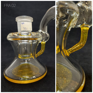 Frito Glass - 18mm Accented Dry Ash Catcher - 90 Degree - Colors Available - $320