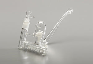 HOSS Glass - Inline Ash Catcher w/ Removable Bubbler Mouth Piece - Sizes & Colors Available - H027 - $100