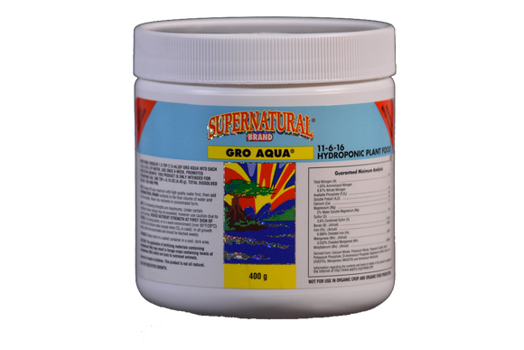 Supernatural Brand - Gro Aqua Fertilizer - 400 g / 2.27 kg