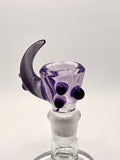 Drewp Glass - 14mm Horn Bowl w/ Dots (1 Hole) - Colors Available - $65