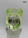 Green Belt Glass - 18mm Colored Bowl w/ Millie (4 Holes) - Colors Available - $60