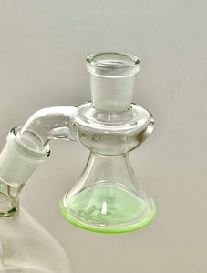 Korey Cotnam Glass - 18mm Colored Base Dry Ash Catcher - 45 Degrees - Colors Available