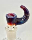 Pied Piper Glass - 18mm Colored Up Horn Bowl (1 Hole) -  Colors Available - $60