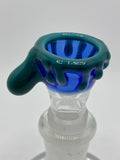 Princess Grandpa Glass - 14mm Worked Bowl (1 Hole) - Colors Available - $70